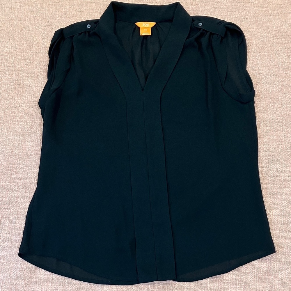 Diaphanous small wm’s Black Sleeveless Blouse